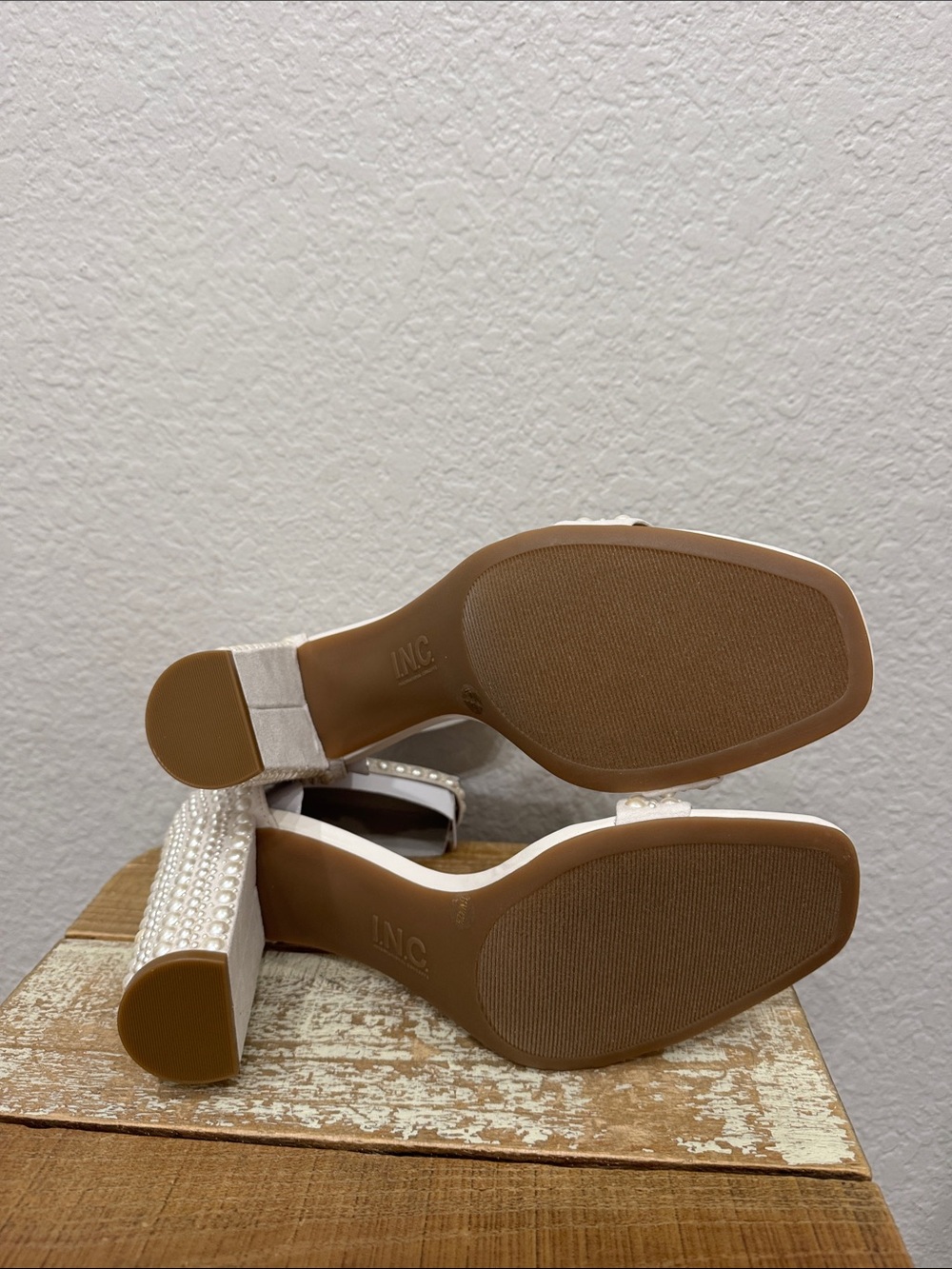 INC International Concepts Lexini Pearl Heels Size 11 NEW - Picture 7 of 8